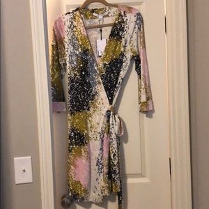 DVF multi colored dress.